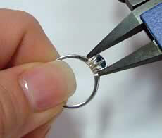 Closing prongs with pliers